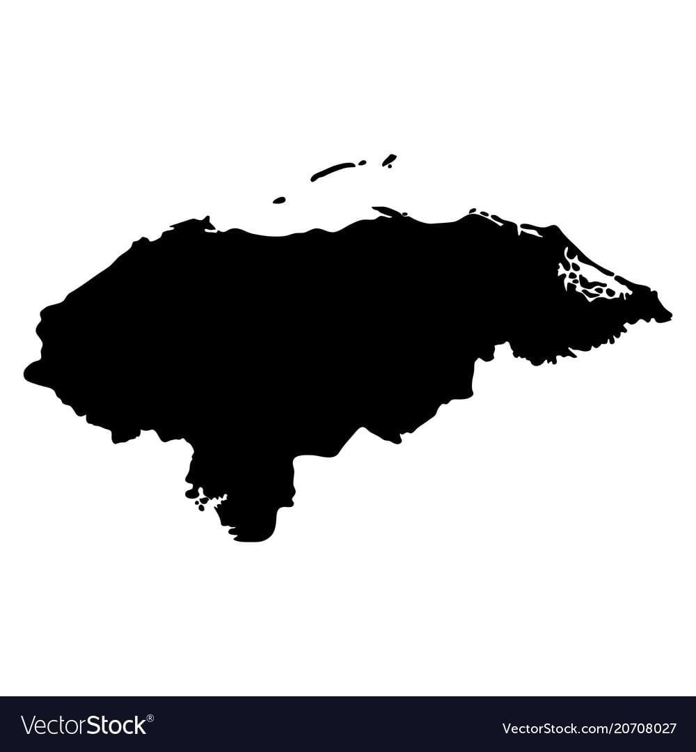 bản đồ của Honduras bản đồ véc tơ