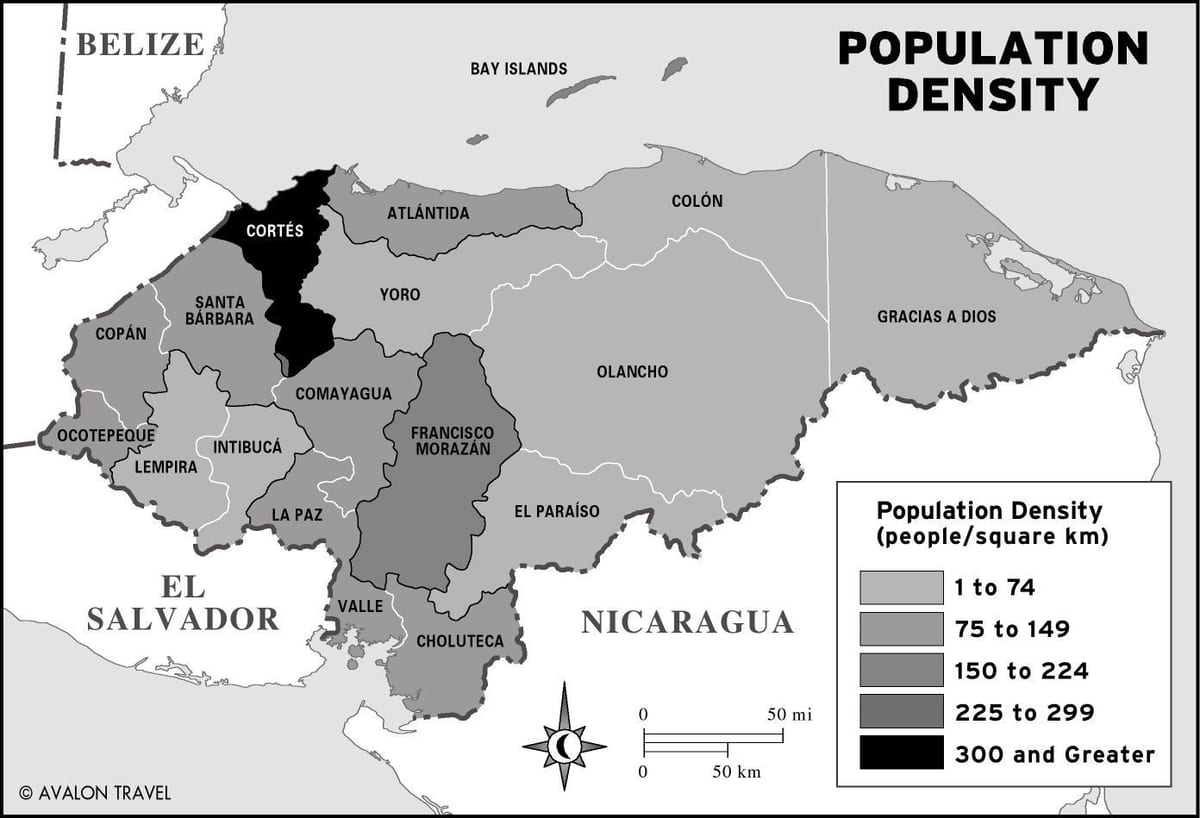 bản đồ của dân Honduras