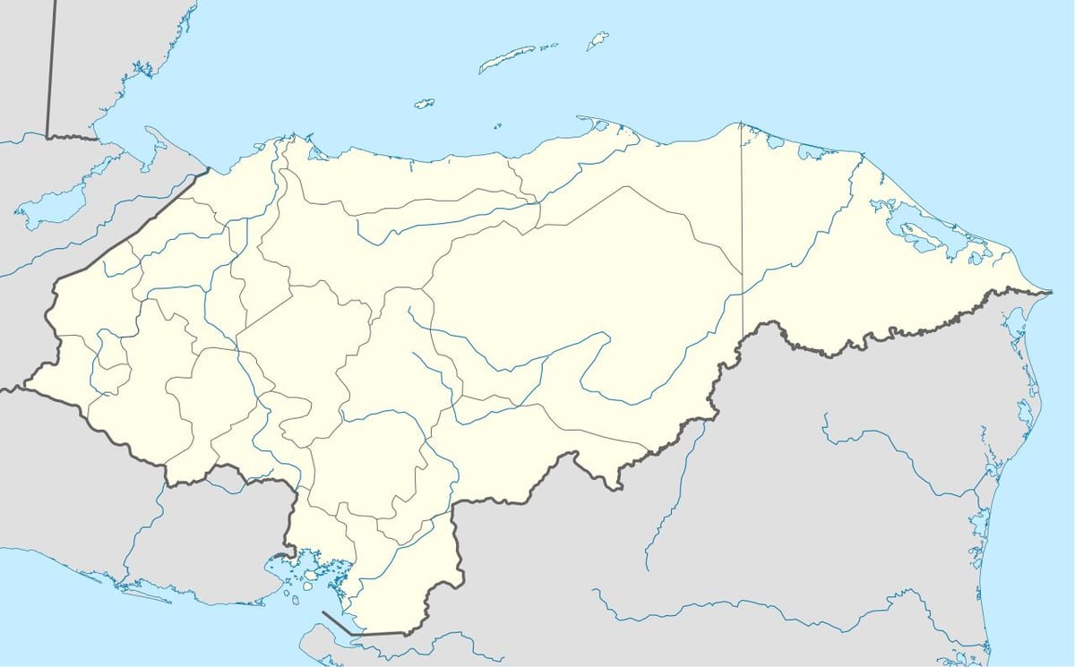 bản đồ đang ở Honduras