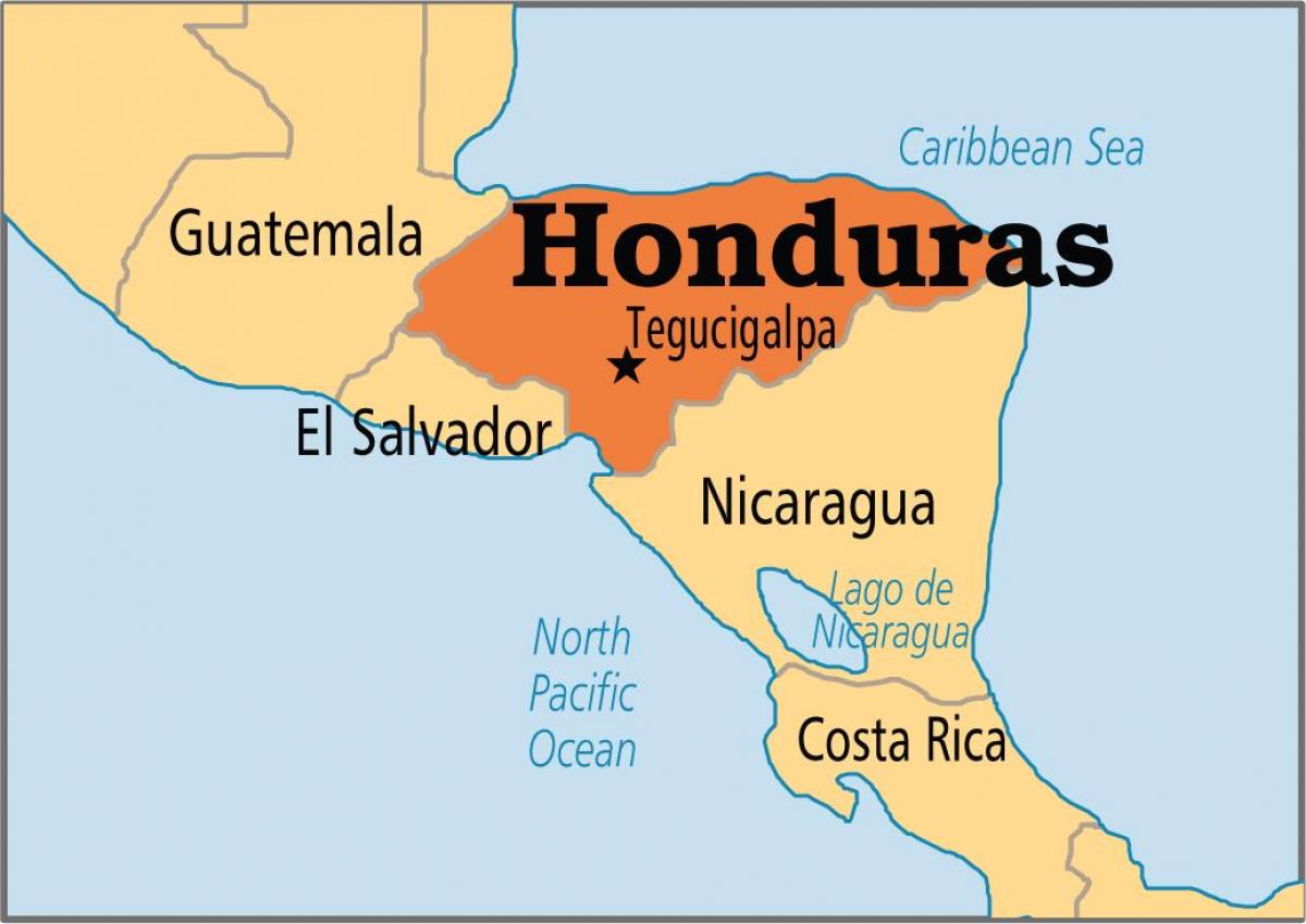 Honduras vốn bản đồ