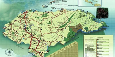 Bản đồ của Honduras địa lý