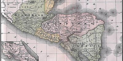 Bản đồ của anh Honduras