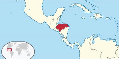 Honduras vị trí trên bản đồ thế giới