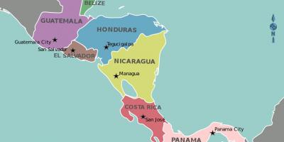 Bản đồ của Honduras bản đồ trung mỹ