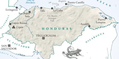 Bản đồ của honduras Honduras
