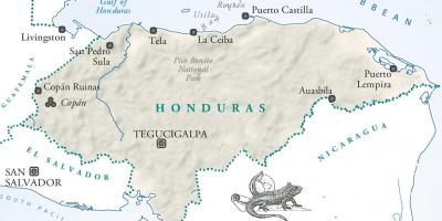 Bản đồ của honduras Honduras