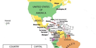Bản đồ của Honduras nam mỹ