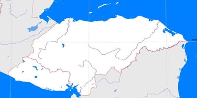 Honduras bản đồ trống